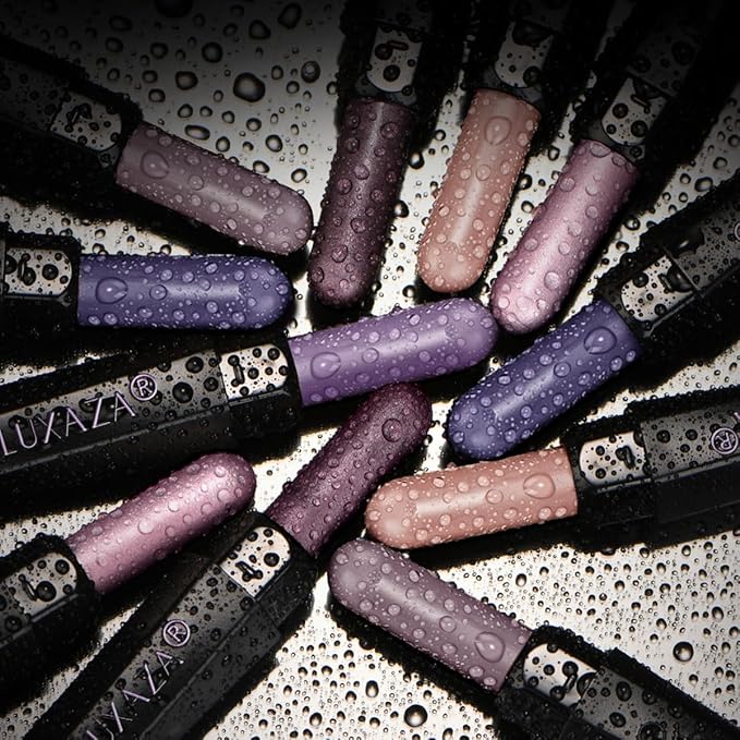 Purple Eyeshadow Stick Makeup 6PCS Set, Metallic Shimmer Matte Cream Eye Shadow Palette Brightener Pencil Crayon - BLUEBERRY-Velvo Beauty