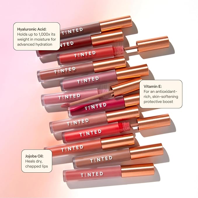 Live Tinted Huelip Liquid Lip Crème - Weightless, Long-Lasting Liquid Lip with Hyaluronic Acid and Jojoba Oil For a Soft, Comfortable, Moisturized Finish - 0.09 fl oz - Orangey Red-Velvo Beauty