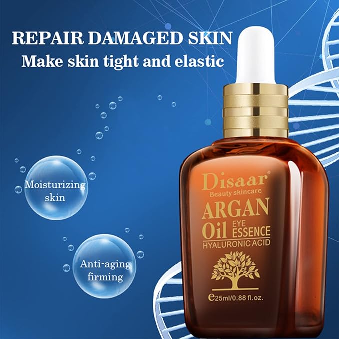 Argan Oil Eye Essence Hyaluronic Acid Anti-Wrinkle Anti-Aging Remove Eyes Pouch 25ml/0.88fl.oz-Velvo Beauty