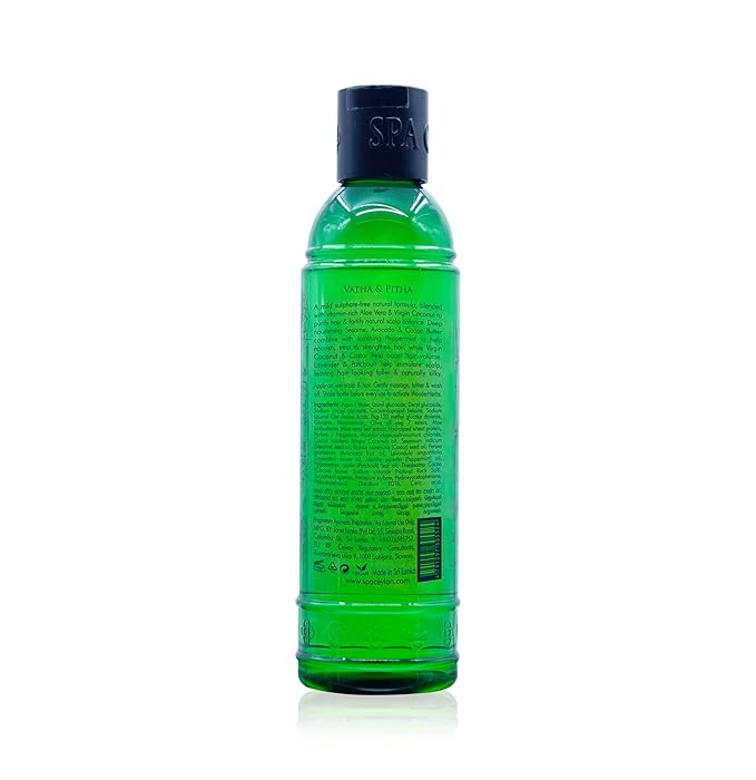 SPA CEYLON Aloe Vera Watergrass Gentle Hair Cleanser | Treat and Strengthen Hair | Sulfate-Free Hair Care | Ideal for Thin Weak or Fragile Hair-Velvo Beauty