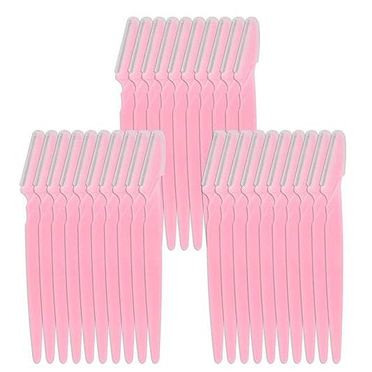 30 Pieces Eyebrow Razor Shaper Trimmer Shaver Facial Razor with Precision Cover for Women and Men-Velvo Beauty