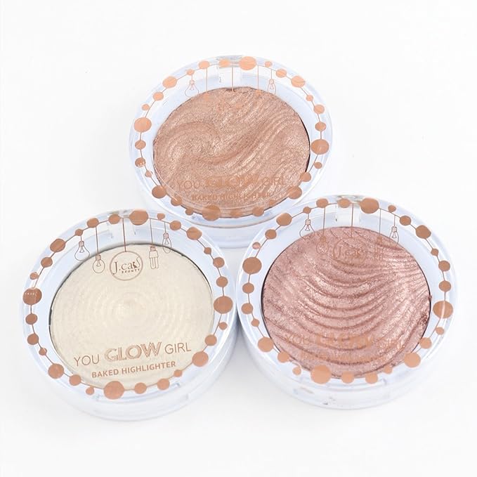 J.CAT BEAUTY You Glow Girl Baked Highlighter - White Goddess-Velvo Beauty