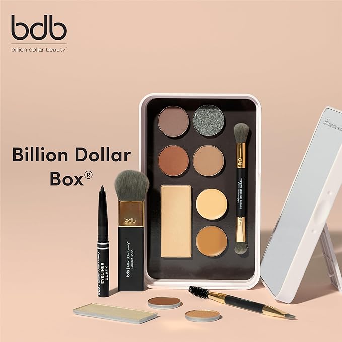 Billion Dollar Brows Beauty Box, All-in-One, Customizable, Sustainable, Convenient, Full Face Makeup Palette, Cruelty Free (Beauty Box)-Velvo Beauty