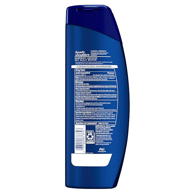 Head & Shoulders Clinical Dandruff Defense + Dry Scalp Rescue Shampoo 13.5 oz Twin Pack-Velvo Beauty