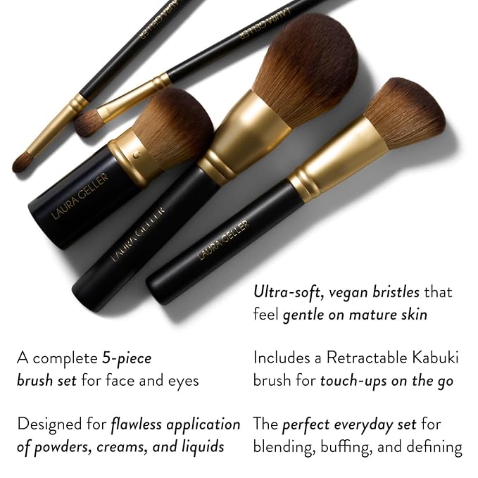 LAURA GELLER NEW YORK 5pc Full Face Brush Set-Velvo Beauty