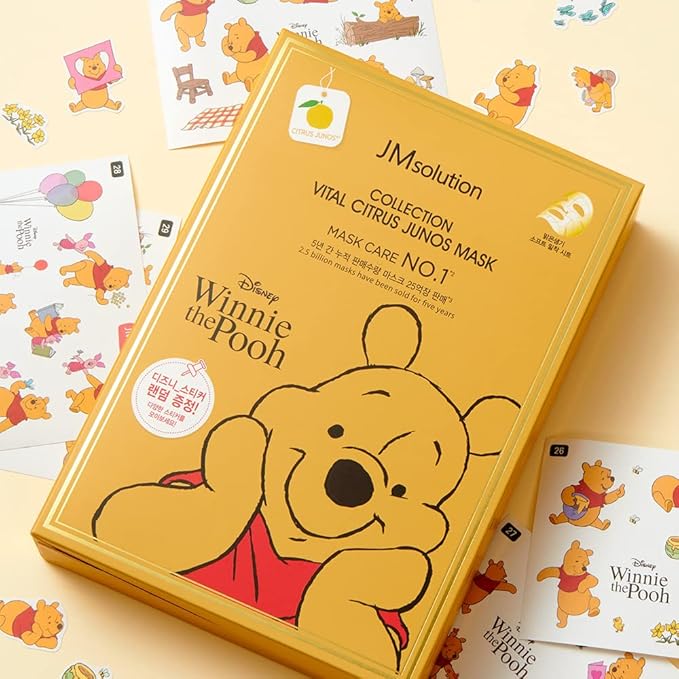 JMsolution Disney Collection Vital C mask- Brightening Elastic -Korean Skin care facial mask 10EA-Velvo Beauty
