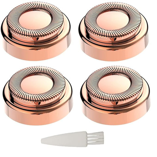 Replacement Heads For Finishing Touch Flawless Facial Hair Remover,Women Hair Removal Shaving Head First Generation (4PCS, GEN 1)-Velvo Beauty