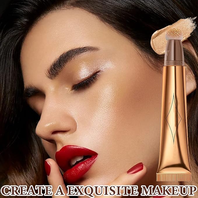 Liquid Contour Beauty Wand,Stick with Cushion Applicator,Cream Contour,Long Lasting Smoothly Moisturizng Silky Contour Stick High gloss stick-Velvo Beauty