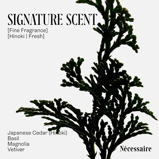 Nécessaire The Body Lotion with Pump. Hinoki. Multi-Peptide Firming Lotion to Moisturize, Firm, Strengthen. 2.5% Niacinamide, Vitamin C/E + Omega 6/9. 450ml / 15.2 fl oz-Velvo Beauty