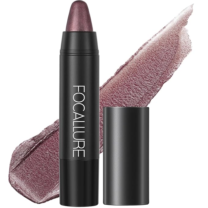 FOCALLURE Ultra Chic Metallic Lipstick,Rich Vitamin E Lip Crayon,Lightweight Shinning Color without Drying or Fading,Long Lasting Lips Makeup,#22 Pottery-Velvo Beauty