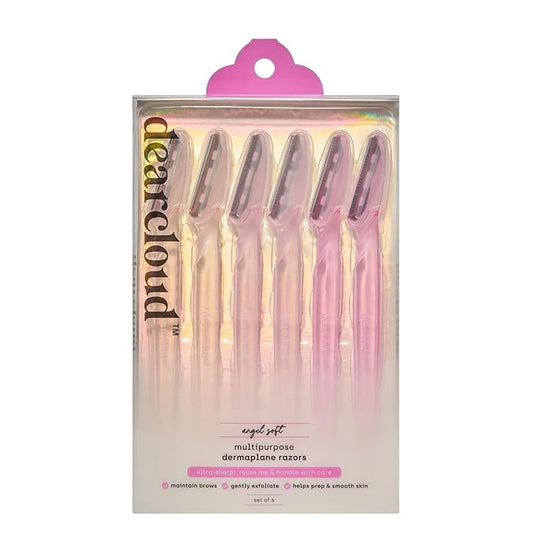 Soft Multipurpose Dermaplane Razors, Face Razor for Women Dermaplaning, Exfoliate and Remove Unwanted Hair (Set of 6)-Velvo Beauty