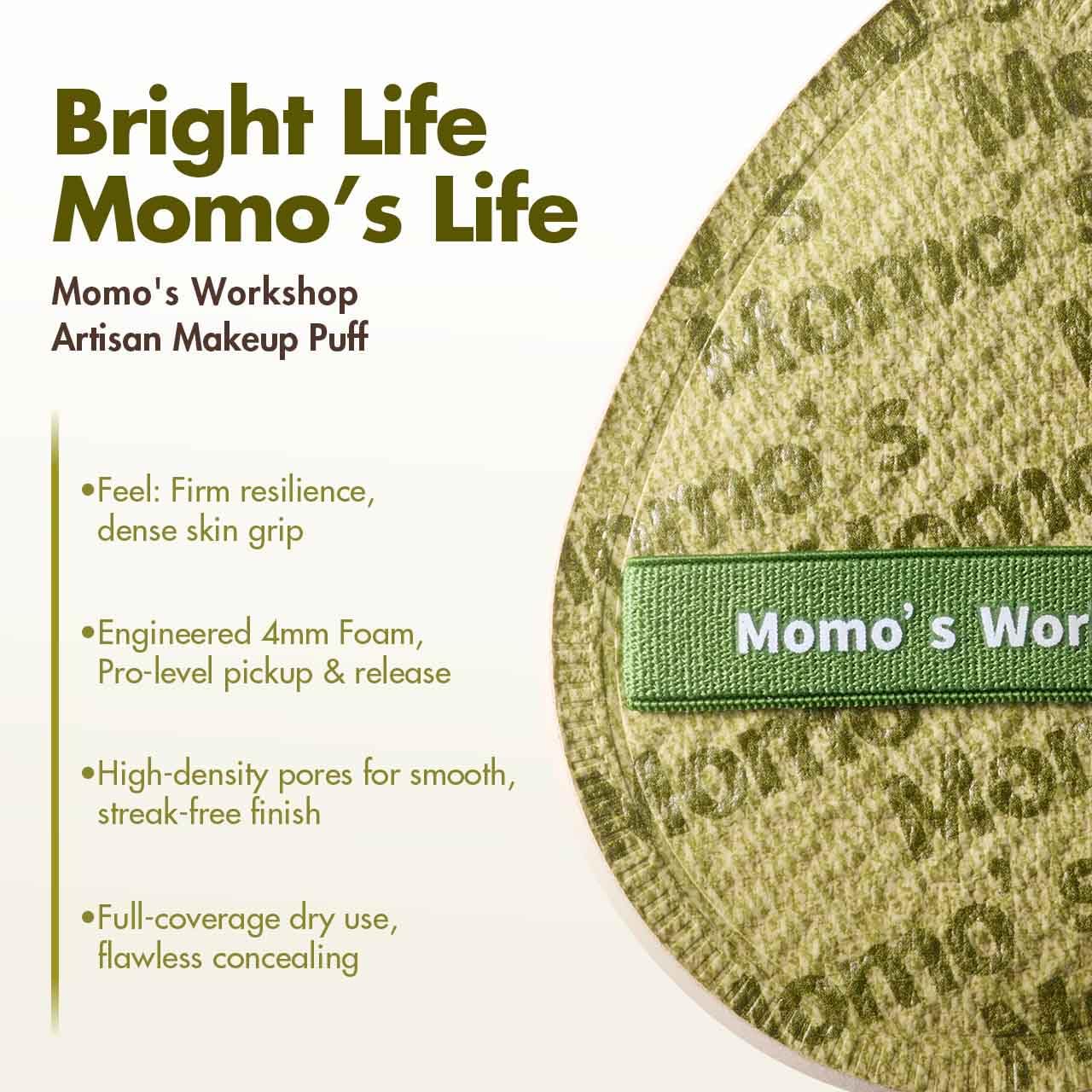 Light Green Denim Makeup Sponges,Super Soft Blenders Sponge for Full Coverage Foundation,Perfect for Oily Skin & Longwear Makeup,Travel Friendly&Reusable,2pcs Puffs &Storage Case-Velvo Beauty