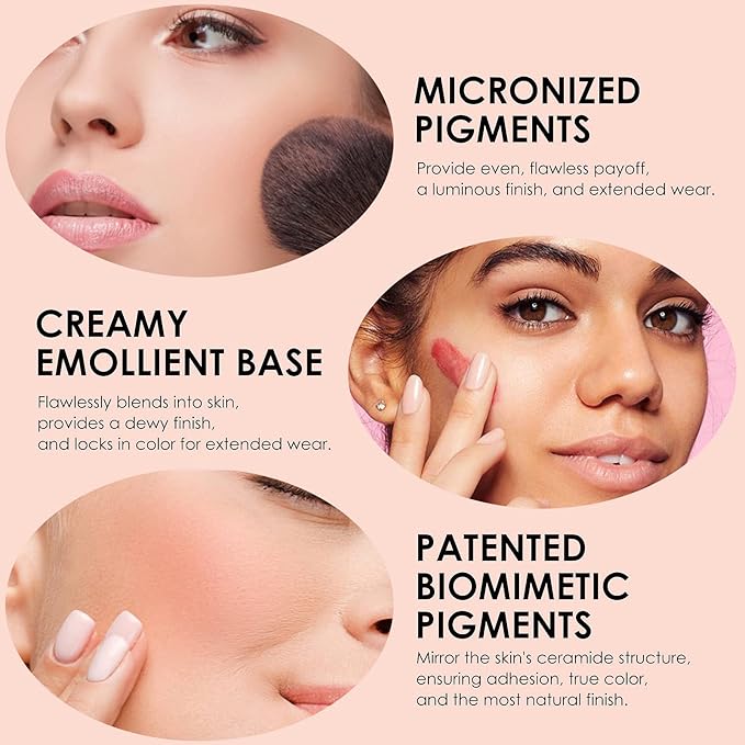 8 Colors Blush Palette,Vegan, Cruelty Free & Hypoallergenic,Women Facial Makeup Plate,Skin Tone Enhancing-Meiyugo-Velvo Beauty