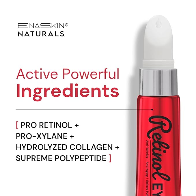 Retinol Under Eye Cream for Dark Circles & Puffiness, Daily Wrinkle Cream, Anti Aging Line Smoothing Skin Care Treatment for Women and Men, 1.7 fl. oz-Velvo Beauty