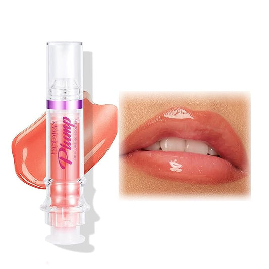 Natural Spicy Lip Plumping Booster Lip Plumping Oil,Lip Plumper Gloss, Ultra-Hydrating & Nourishing Plump and Pout Lip Plumper, Glossy Finish Fuller Lip Plumping Lip Gloss for Women Girls(06#)-Velvo Beauty
