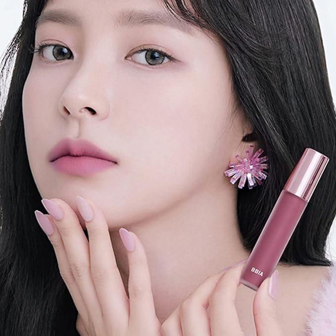 BBIA Last Velvet Tint - Soft & Creamy Matte Finish Lip Stain, Blur Effect with Velvety Texture, Long-Lasting, High Pigment, Lightweight, Non-Drying, Vegan, Korean Lip Makeup (V40 SUMMER ROSE)-Velvo Beauty