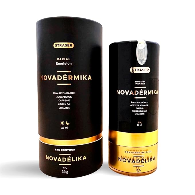Novadérmika & Novadélika 2in1. Facial Emulsion and Eye Contour - Nourishes, Hydrates, Rejuvenates and leave your Skin with a Radiant Glow - Anti-aging - Cactus Blossom Fragrance.-Velvo Beauty