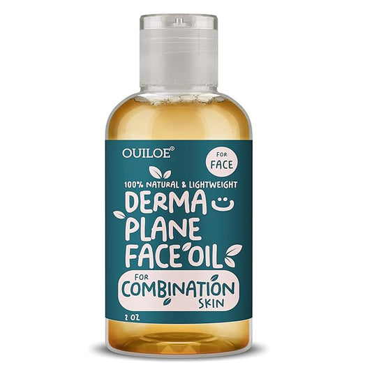 Dermaplane Oil for Combination Skin - Shave Oil for Women, Face Shaving Oil for Women, Use with a Dermaplaning Tool, Razor, Shaver or Microblade for Close Shave 2 oz by Ouiloe-Velvo Beauty