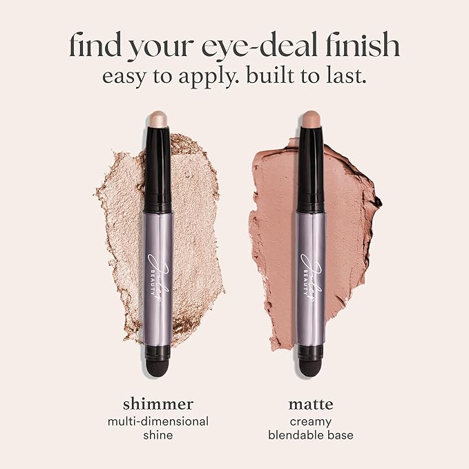 Julep Eyeshadow 101 Cream-to-Powder Waterproof Shadow Stick – Flame Shimmer – Long-Lasting, Crease-Proof, Warm Orange Toned Shimmer Cream Eyeshadow with Built-in Smudger-Velvo Beauty
