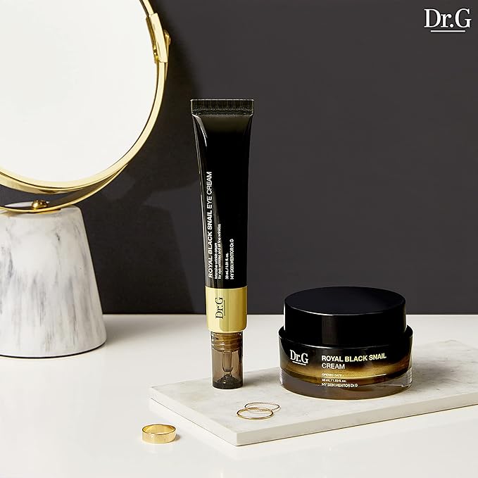 Dr.G Royal Black Snail Eye Cream - Intensive Wrinkle Care Cream for Eye Wrinkles and All Fine Wrinkles - 1.01 Fl Oz-Velvo Beauty