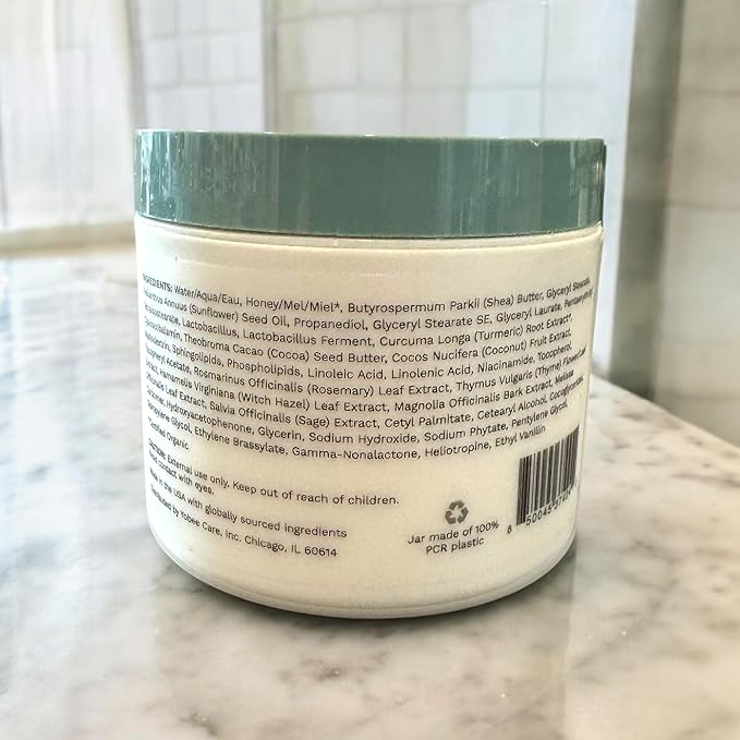 Yobee Body & Face Moisturizing Cream for Dry, Sensitive Skin | Probiotic extracts, Honey, Turmeric, Vitamin B12, Ceramides, Shea Butter | Fragrance Free | For Kids & Adults (6)-Velvo Beauty