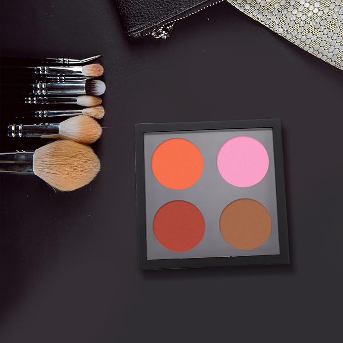 Metal Tray 5 Pcs Empty Magnetic Makeup Containers Eyeshadow Plates with 4Grids Cosmetics Storage Organizer for Eyeshadow Lipstick Blush Powder Pigment Makeup Pallet-Velvo Beauty