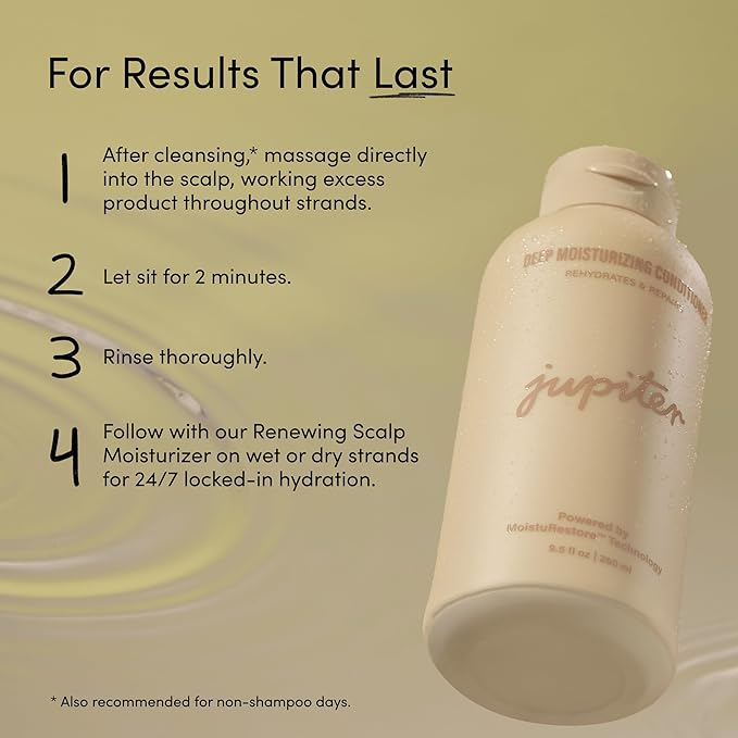 Jupiter, Moisturizing Conditioner for Women and Men, Softens, Detangles & Strengthens Hair with Nourishing Formula for All Hair Types, Color Safe, Sulfate-Free, Natural Fragrance, Vegan, Paraben-Free-Velvo Beauty