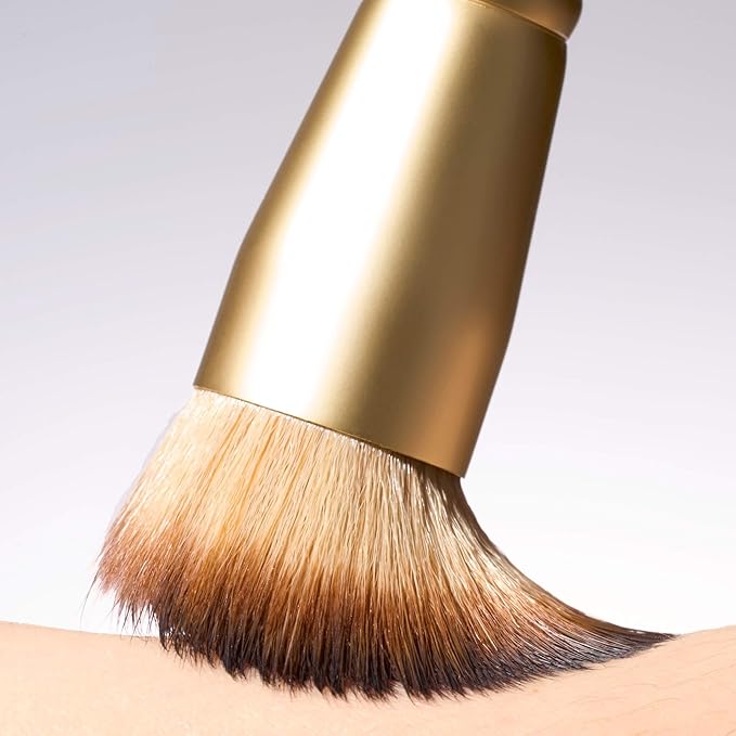 LAURA GELLER NEW YORK The Wonder Brush, Makeup Brush with Wooden Handle, Apply The Wonder Balm, Cream & Liquid Blush, Even Application and Blending-Velvo Beauty