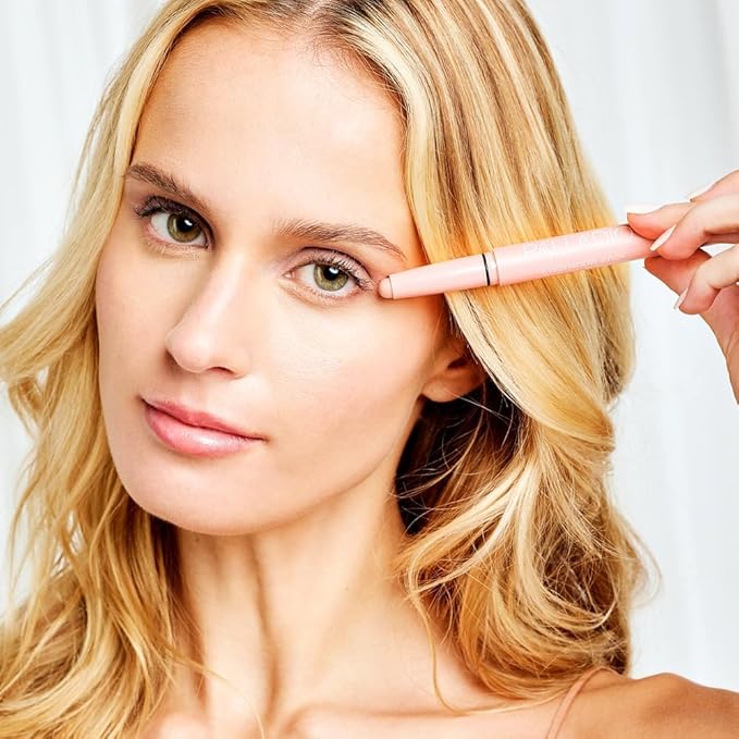 Palladio Waterproof Eyeshadow Stick with Blending Sponge, Long Lasting & Effortless Application, Smudge Free & Crease Proof Formula, Matte & Shimmer Shades, Buildable Eye Shadow (Matte Rose)-Velvo Beauty