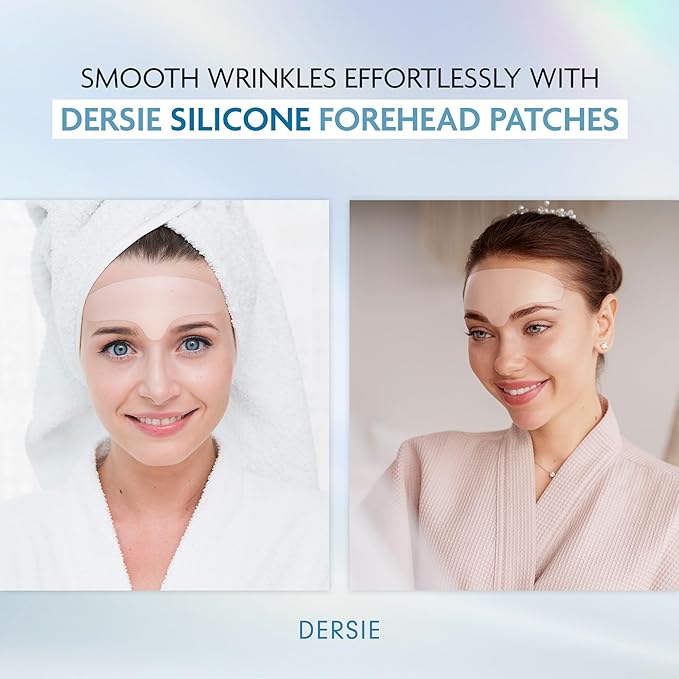 Dersie Silicone Forehead Wrinkle Patches: Reusable Anti Wrinkle Pads for Wrinkles - Overnight Use Forehead Wrinkles Treatment (3 Count (Pack of 1))-Velvo Beauty