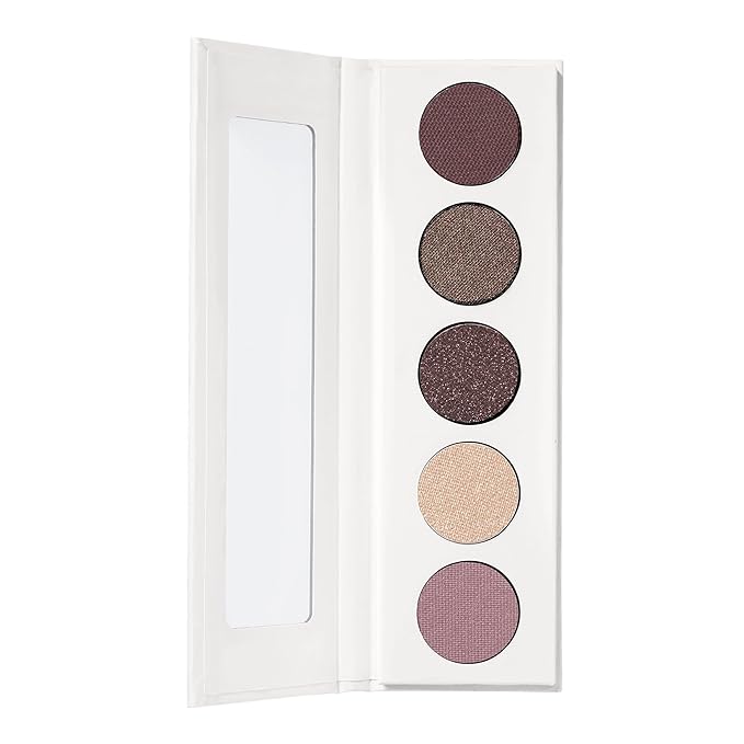 Well People Power Palette Eyeshadow, Five Long-wear, Hyper-pigmented Matte & Shimmer Shades For Intense Color, Vegan & Cruelty-free, Amethyst-Velvo Beauty