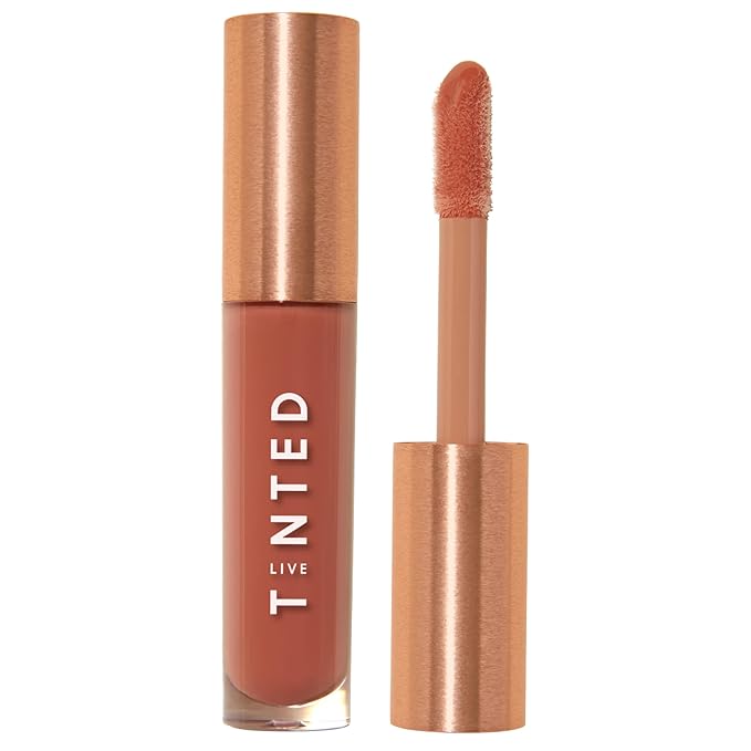 Live Tinted Huegloss High-Shine Lip Gloss - Hydrating, Non-Sticky, Moisturizing Lip Gloss with Hyaluronic Acid, Coconut Oil, and Shea Butter For a Soft Barrier & Seals in Moisture - Soft Rose-Velvo Beauty
