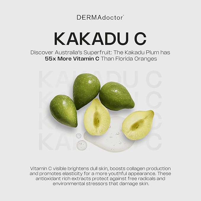 DERMAdoctor Vitamin C Facial Cleanser, Daily Face Wash, Toner, Makeup Remover | High-Potency Vitamin C from Kakadu Plum, Facial cleanser, Face Scrub, Cleanse Pores, Removes oil, Sunscreen, Pollutants-Velvo Beauty