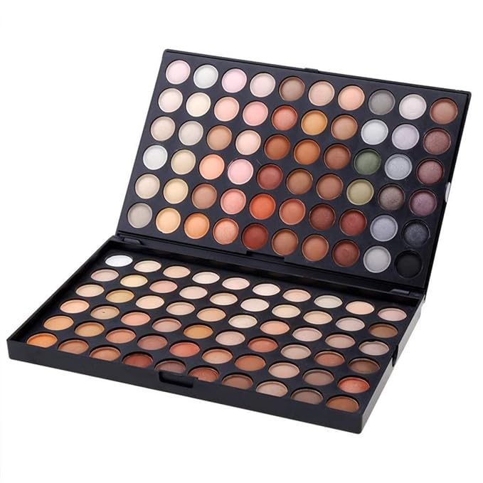 Pro 120 Colors Shimmer and Matte Eyeshadow Palette Glittering Eye Shadow Makeup Palette Eyes Cosmetic Contouring Kit #4 - Ideal for Professional and Daily Use-Velvo Beauty