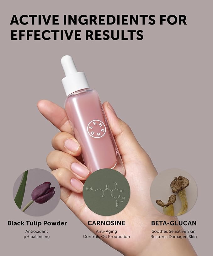 SERUMKIND Black Tulip Serum - Barrier Repair Antioxidant Korean Face Serum – Beta Glucan – Hydrating and Anti-aging – Vegan, Cruelty-Free, Unscented – 1.01 fl.oz.-Velvo Beauty