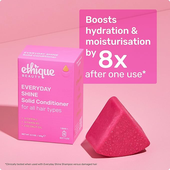 Ethique Everyday Conditioner Bar for soft, shiny hair with Vitamin C - Plastic-Free, Cruelty-Free, Vegan, 2.12 oz - Formerly The Guardian-Velvo Beauty
