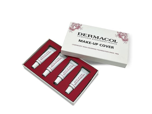 Dermacol Full Coverage Foundation | Long Lasting Waterproof Makeup Cover Cream SPF30 | Hypoallergenic & Light Weight Liquid | Tattoo, Acne, Spots, Under-eye Skin Cover-up - 30g-Velvo Beauty