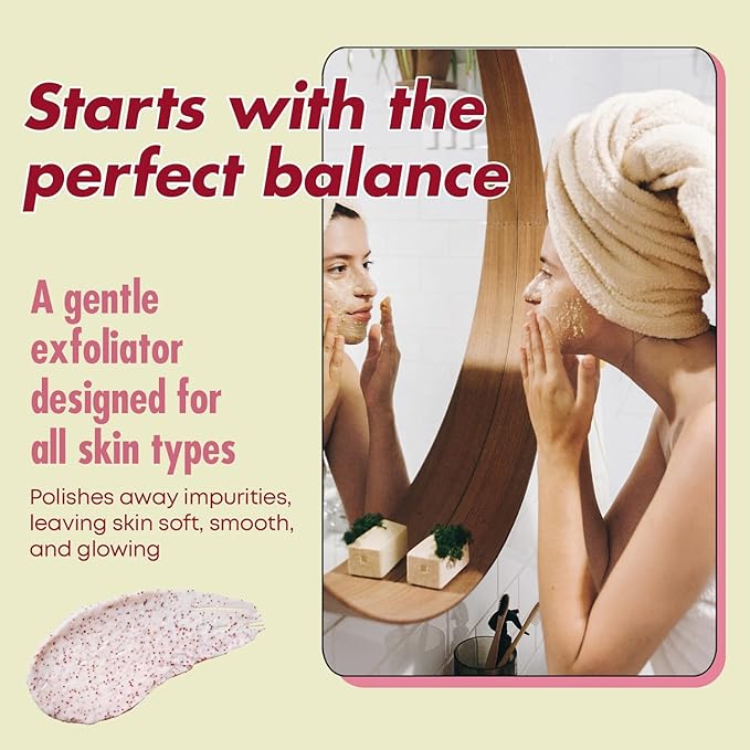 Collagen Facial Scrub - Dermatologist Tested, Anti-Aging, Hydrates & Improves Firmness, Korean Skin Care, 95% Natural, Clean Beauty, Non - GMO, Cruelty - Free - 1 Pack-Velvo Beauty