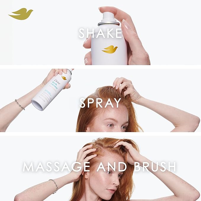 Dove Dry Shampoo for 2 Count for Oily Hair Volume & Fullness for Refreshed Hair 5 oz-Velvo Beauty