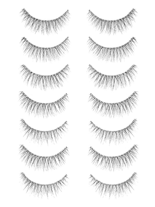 False Lashes Natural Look Wispy Eyelashes 13MM Eye Lash Pack for Daily C Curl Natural Lashes 7 Pair Siligli-Velvo Beauty