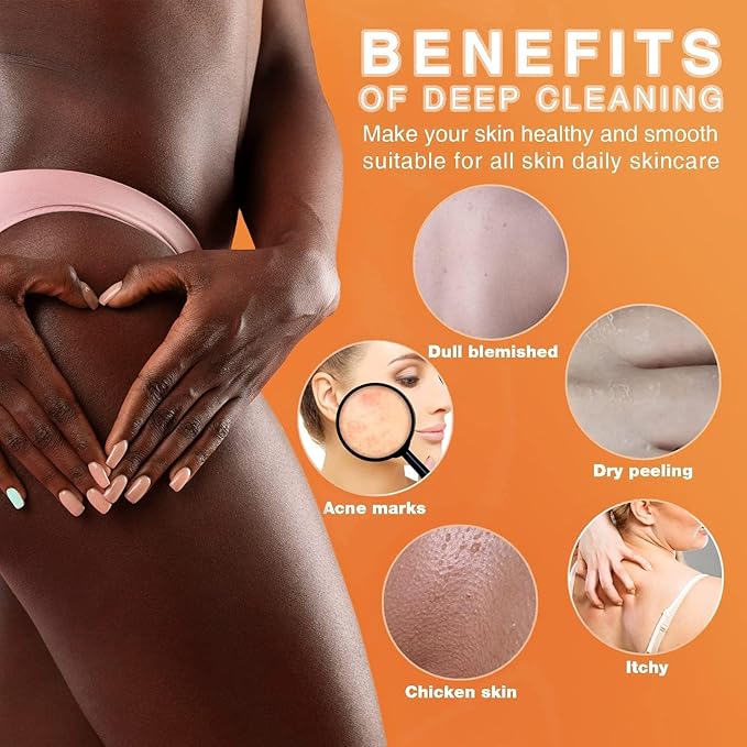 UJFQBH 3 Pieces African Bath Sponge African Net Long Net Bath Sponge Exfoliating Shower Body Scrubber Back Scrubber Skin Smoother,Great for Daily Use (Yellow,Yellow,Yellow)-Velvo Beauty