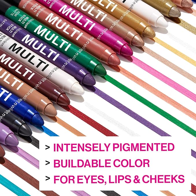 wet n wild Color Icon Cream Eyeshadow Multi-Stick, Moisturizing, Nourishing Velvety Cream-to-Powder Buildable & Blendable Formula, Cruelty-Free & Vegan - Peachy Crush (Pack of 2)-Velvo Beauty