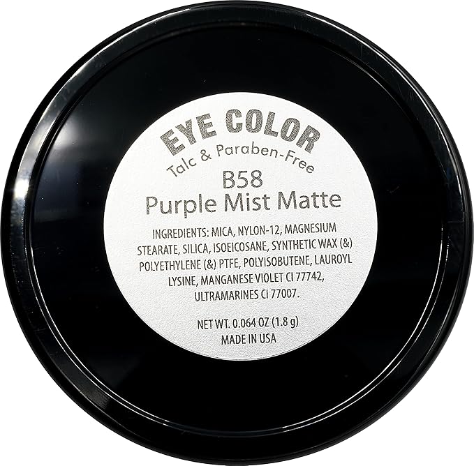 Purple Mist Matte Soft Lilac Mauve Pressed Powder Single Vegan Eyeshadow; Talc, Paraben & Cruelty Free-Velvo Beauty