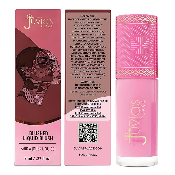 Juvia's Place Blushed Liquid Blush BlushLily - Dewy Tint Cheeks Makeup Glow Pigment Effortless Beauty Long Lasting Cosmetics Soft Creamy Natural Buildable All Skin Color Light Flawless Finish Blend-Velvo Beauty