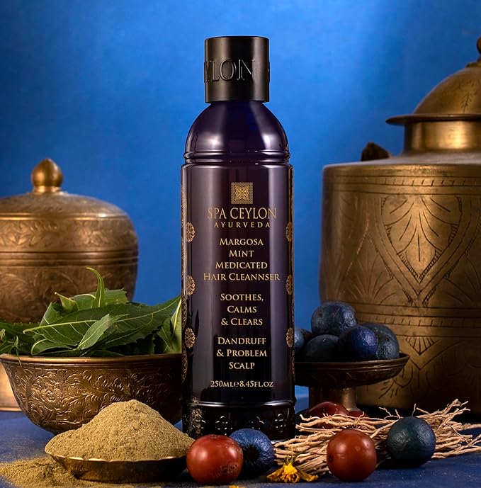 SPA CEYLON Margosa Mint Medicated Hair Cleanser | Powerful Formula for Dandruff & Scalp Problems | Itching | Flaking | Hair and Scalp Wellness-Velvo Beauty