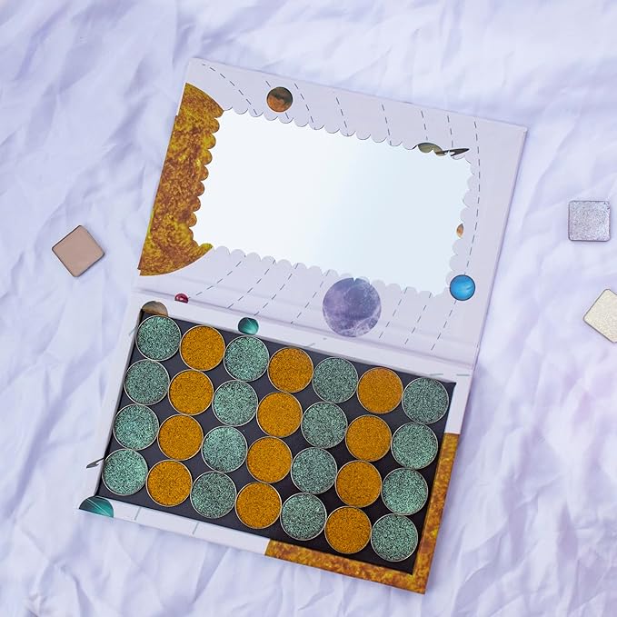 Empty magnetic palette with Mirror,Like a Book Fashionable and beautiful empty magnetic palette Makeup Magnetic Palette-Velvo Beauty