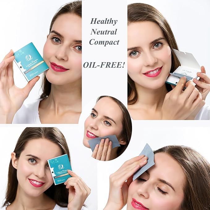 Premium Facial Oil Blotting Paper, 200 Counts - Natural Bamboo Charcoal Face Blotting Sheets, Easy Take Out Design - Top Handy Oil Absorbing Tissues - Oily Skin Care or Make Up Must Have!-Velvo Beauty