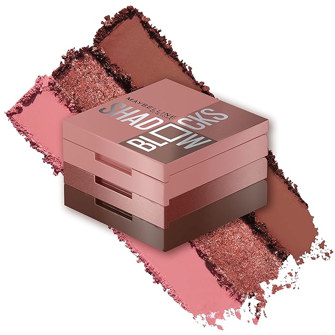 Maybelline New York Shadow Blocks Shadow Blocks Eyeshadow Palette, Stacked Eye Shadow Trio, West 4th & Perry St, 0.08 oz-Velvo Beauty