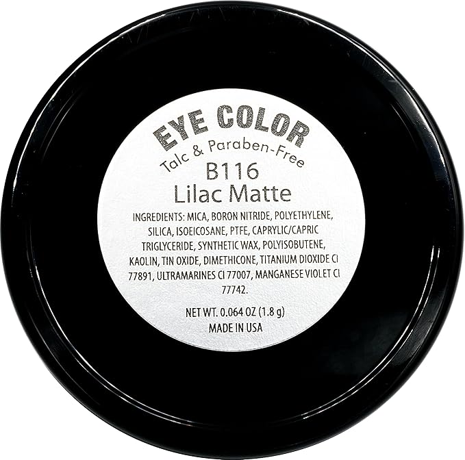 Lilac Matte Soft Light Pink Pastel Purple Lavender Pressed Powder Single Vegan Eyeshadow; Talc, Paraben & Cruelty Free-Velvo Beauty