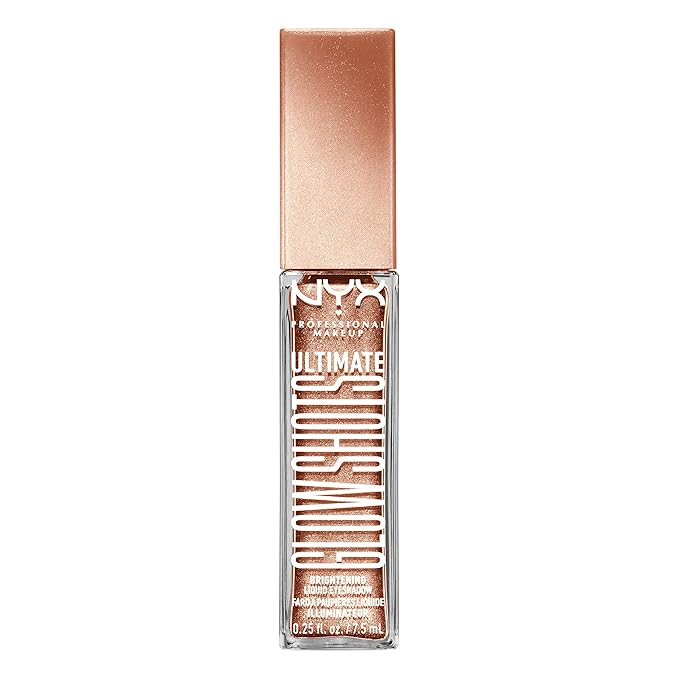 NYX PROFESSIONAL MAKEUP Ultimate Glow Shots, Liquid Eyeshadow, Long-Lasting Shimmer Eye Shadow with Vitamin C - Golden Goji-Velvo Beauty